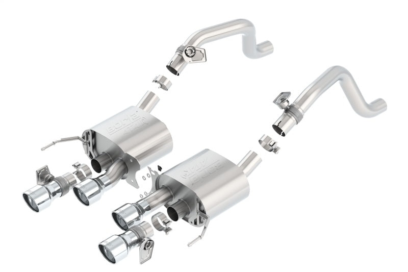 Borla 2014 Chevrolet Corvette C7 6.2L 8cyl ATAK Exhaust w/ NPP Dual Mode (rear section only) 11875