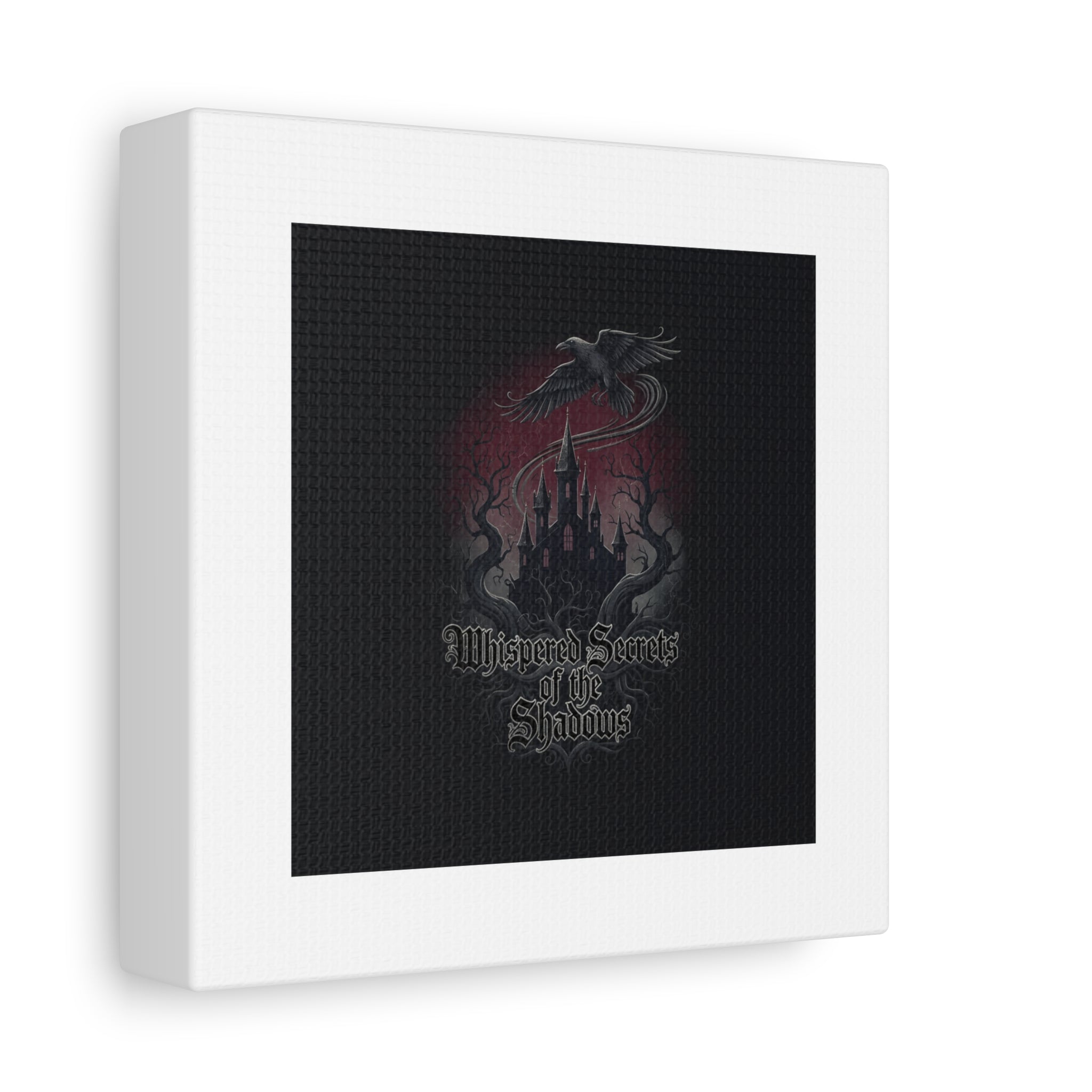 Whispered Secrets of the Shadows Castle Wall Art, Matte Canvas | Gothic Medieval Decor