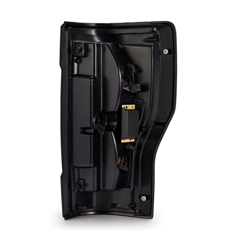 AlphaRex 17-19 Ford F250 Super Duty PRO-Series LED Tail Lights Jet Black (w/o Blind Spot Sensor) 657010 *Discontinued