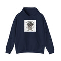 Western Skull Art Hoodie | gothic Americana, desert noir design