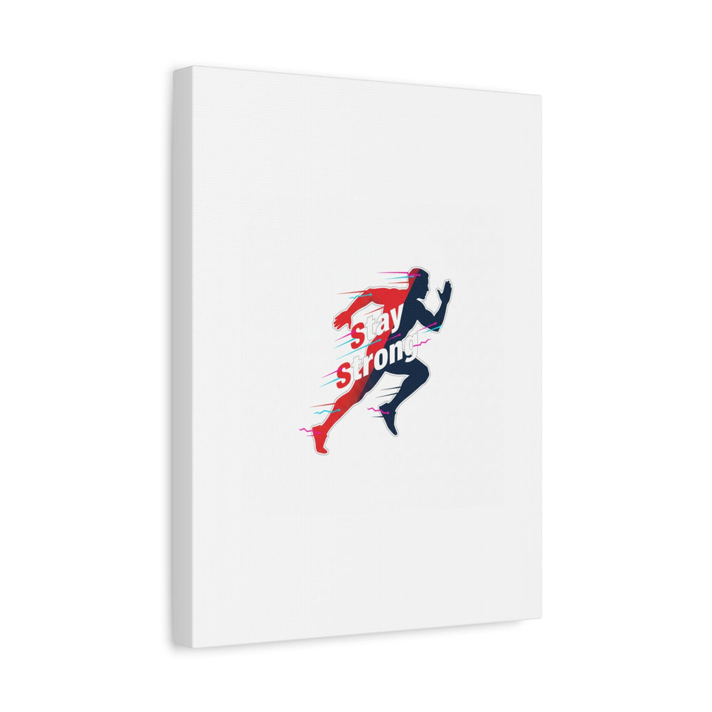 Stay Strong Runner Canvas | Fitness Motivation, Gym Wall Art