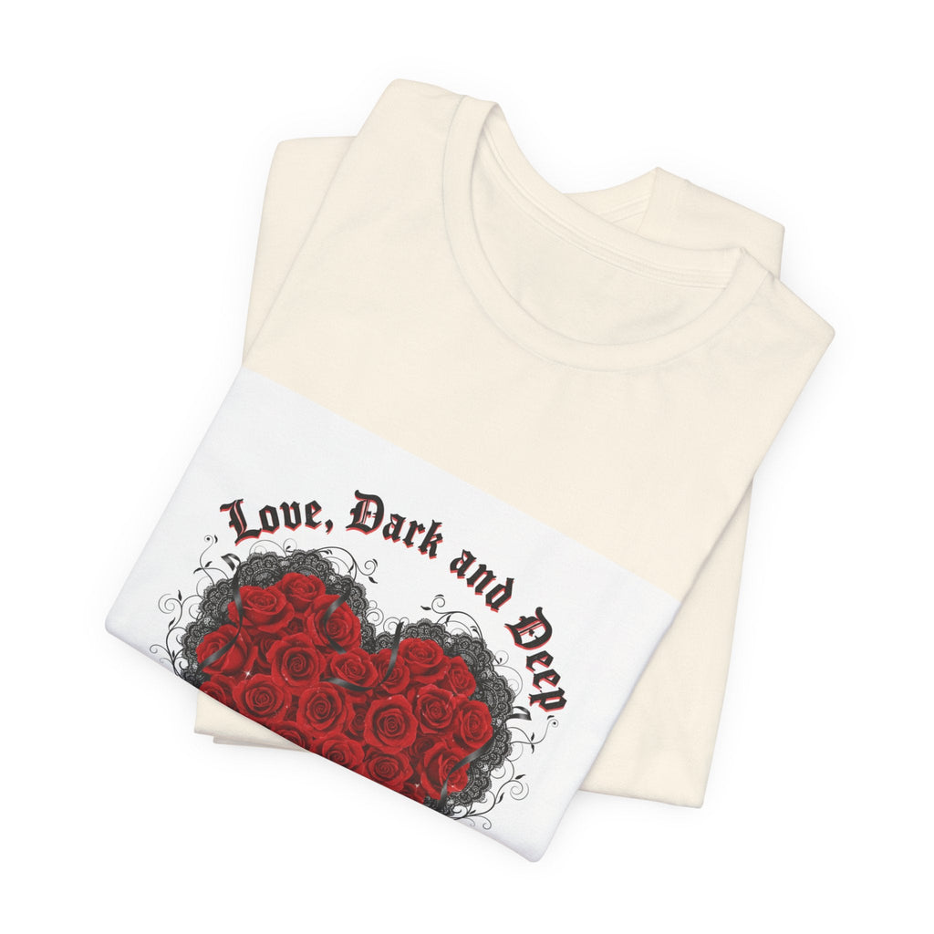 Love Dark and Deep Rose Heart Tee | Nu Romantic, Gothic Romance