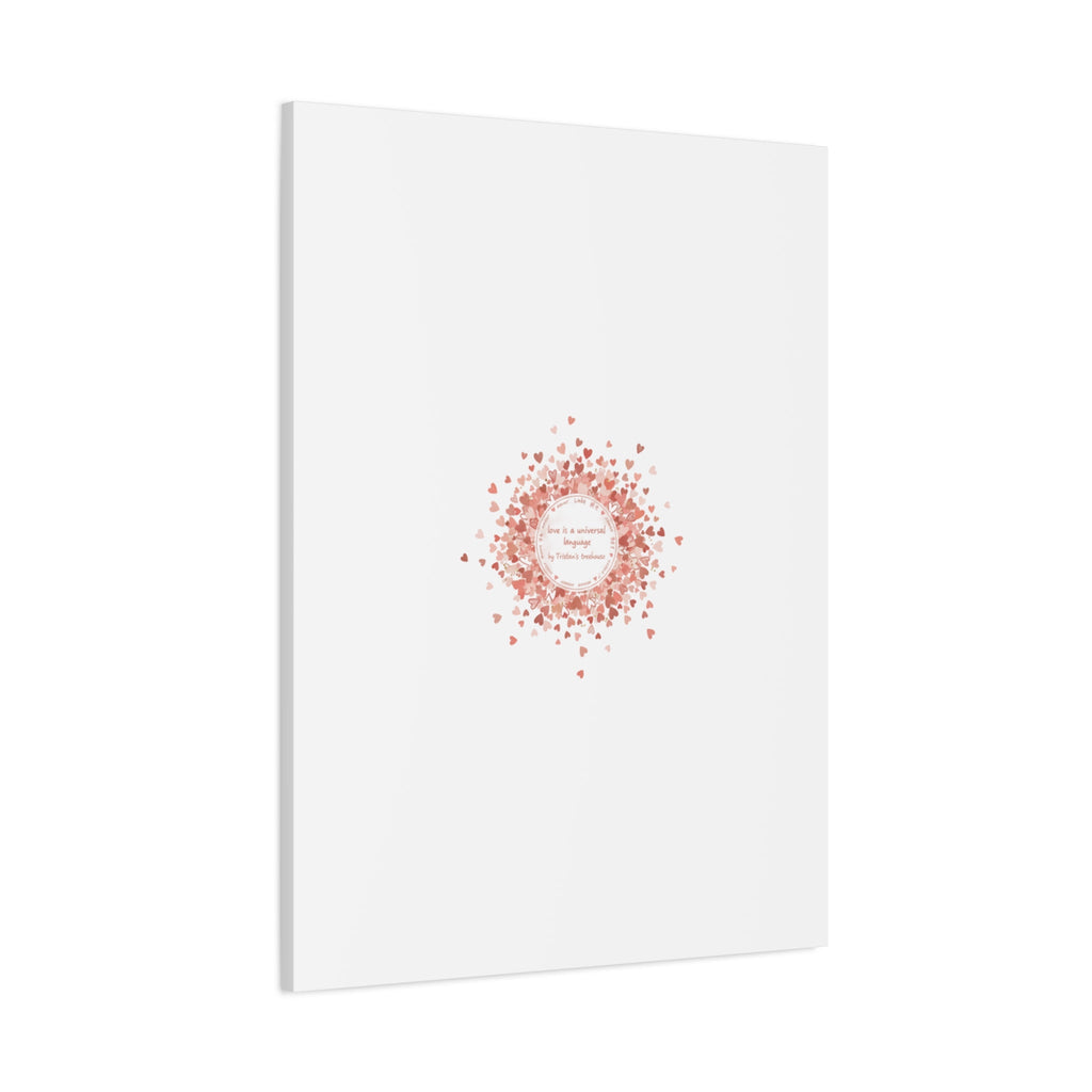 Tiny Heart Confetti Canvas | Matte Stretched Wall Art