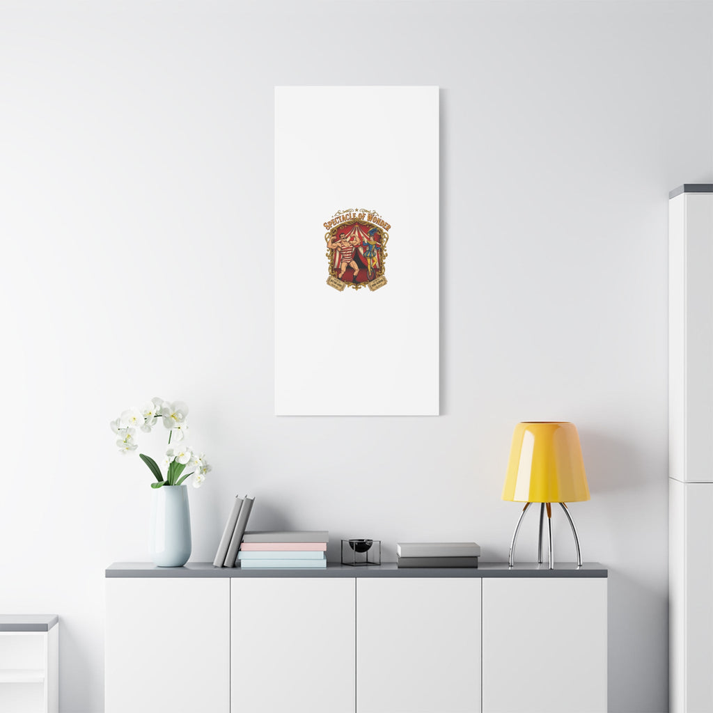 Spectacle of Wonder Circus Art Print, Canvas | Vintage Carnival Design