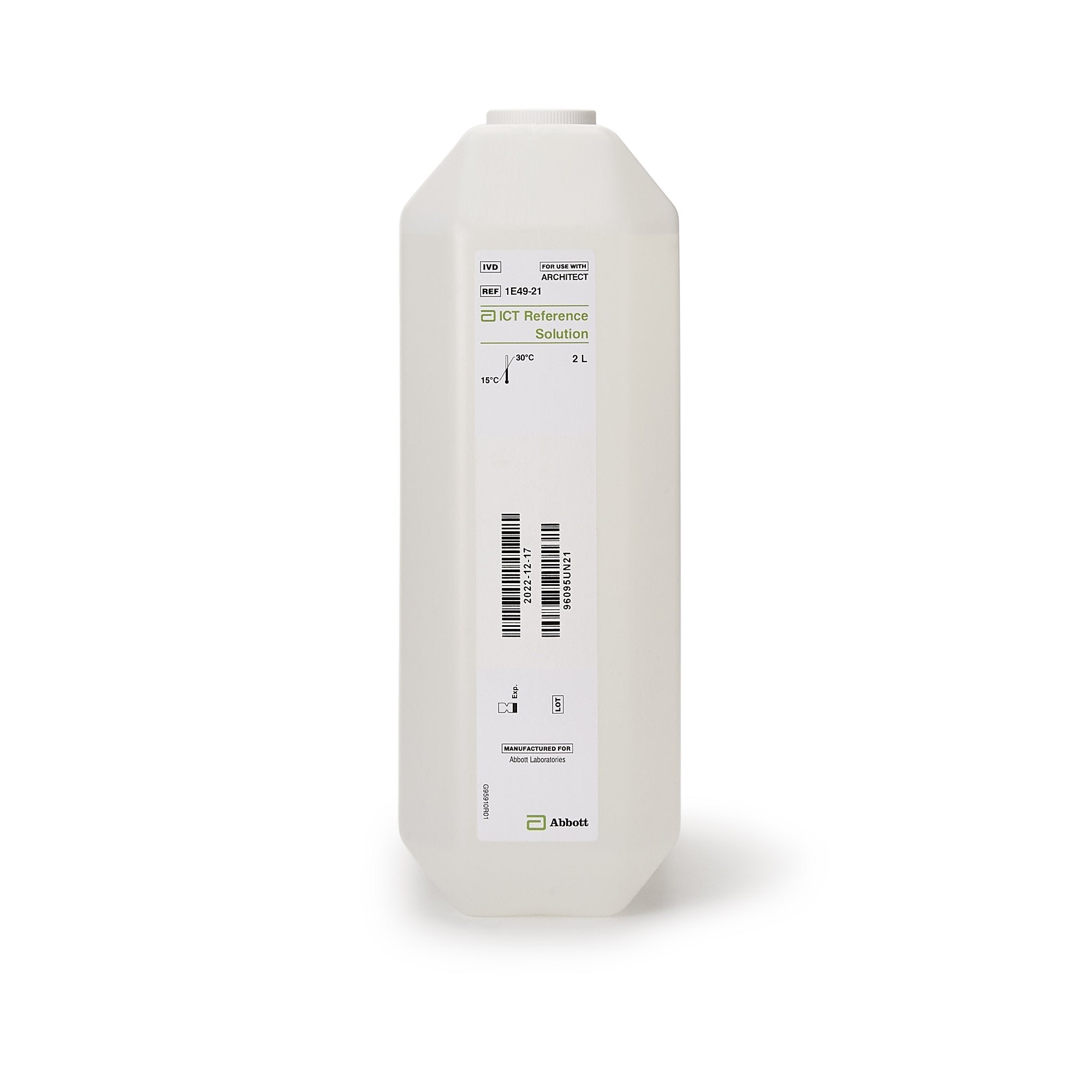 Architect™ ICT Reference Solution for use with Architect c16000 Analyzer 01E4921