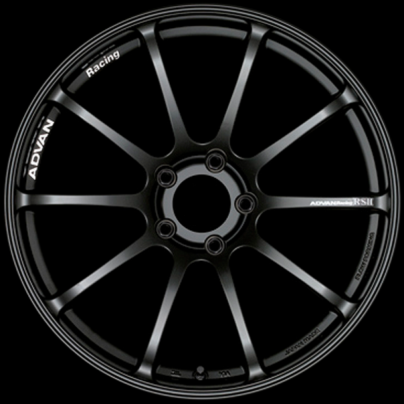 Advan RSII 17x7.5 / +48 Offset / 5x112 / 66.5mm Bore / Semi Gloss Black YAP7F48MSB