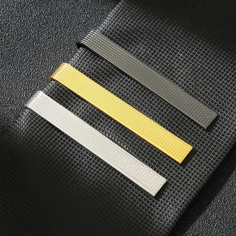 Fashionable One-word Tie Clip Solid Color Simple Elegant Everyday Fashion Bridegroom Tie Decoration