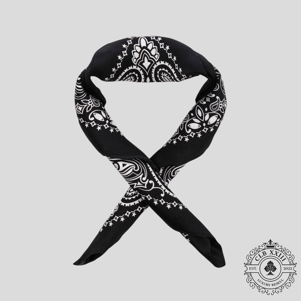 Amiri Silk Bandana in Black