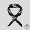 Amiri Silk Bandana in Black