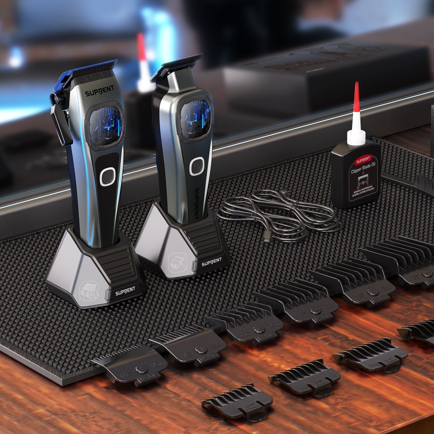 SUPRENT StormGray Clipper Trimmer Combo HC586TX