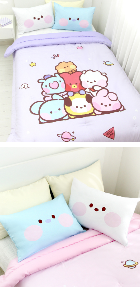 BT21 Minini Face Pillow Cover
