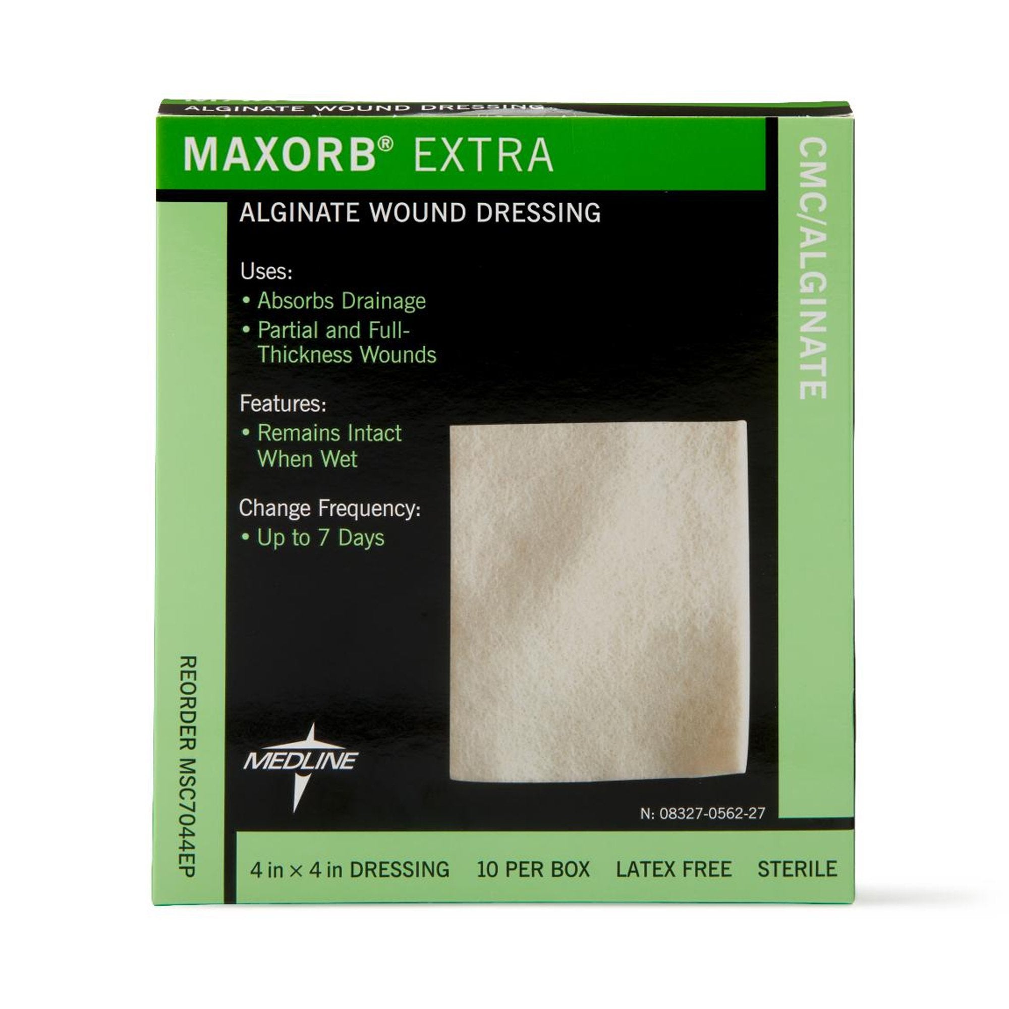 Maxorb® Extra Calcium Alginate Dressing, 4 x 4 Inch MSC7044EP