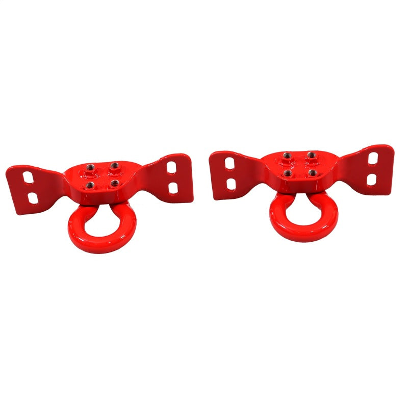 Ford Racing 17-22 Super Duty Tow Hooks - Red (Pair) M-18954-SDR