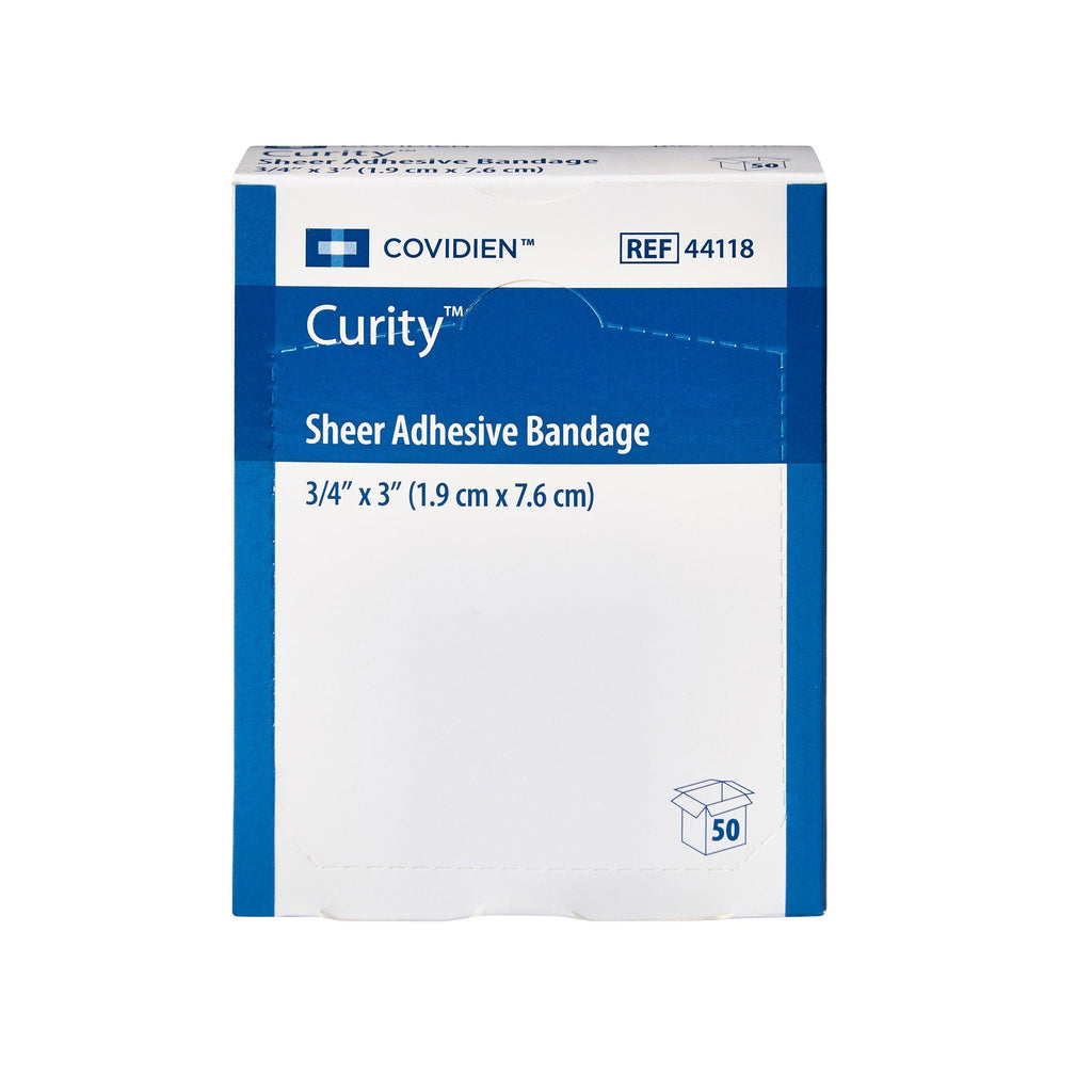 Curity™ Sheer Adhesive Strip, ¾ x 3 Inch 44118