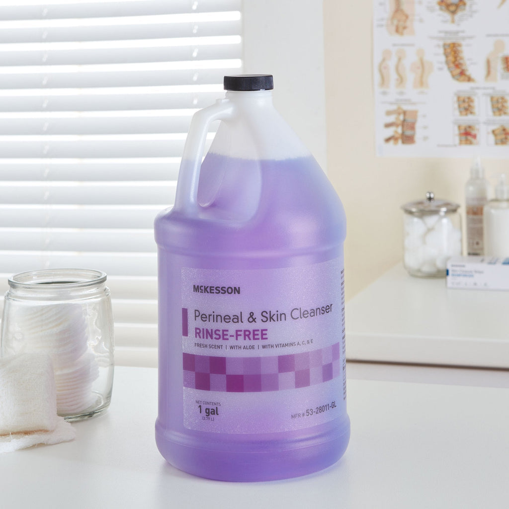 McKesson Rinse-Free Perineal Wash, Fresh Scent, 1 gal. 53-28011-GL