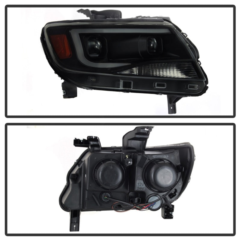 SPYDER xTune Chevy Colorado 15-17 HalogenOnly Projector Headlights - Black Smoked PRO-JH-CCO04-LBDRL-BSM 9039300