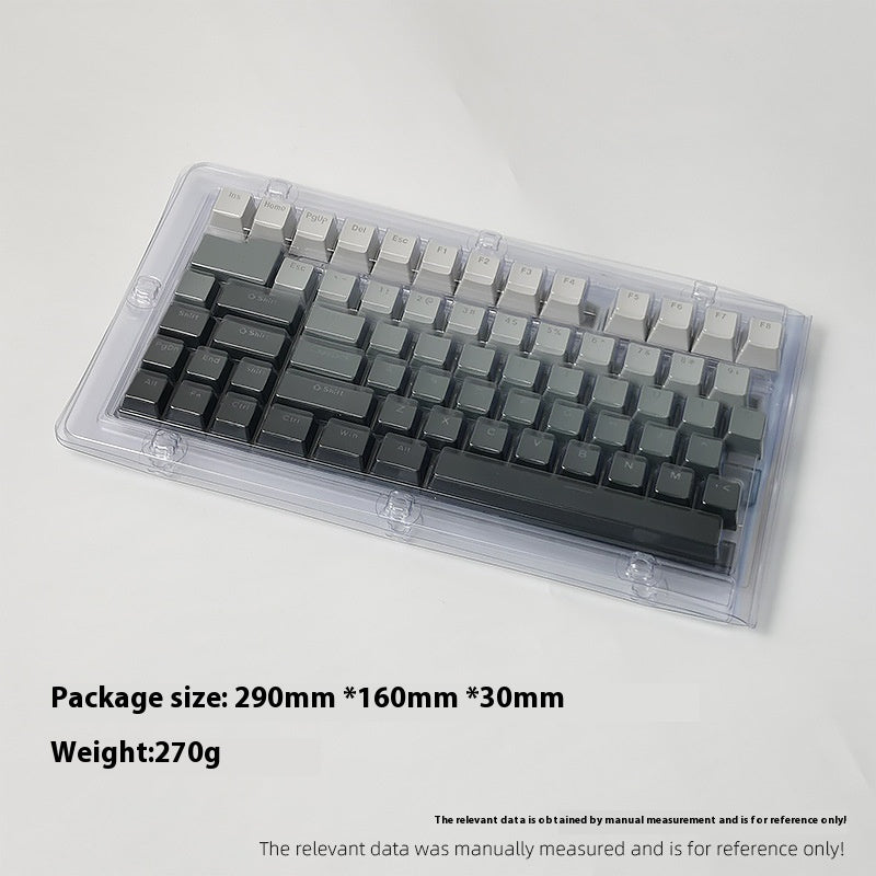 Polar Day Gradient Engraved Luminous Machinery Key Cap