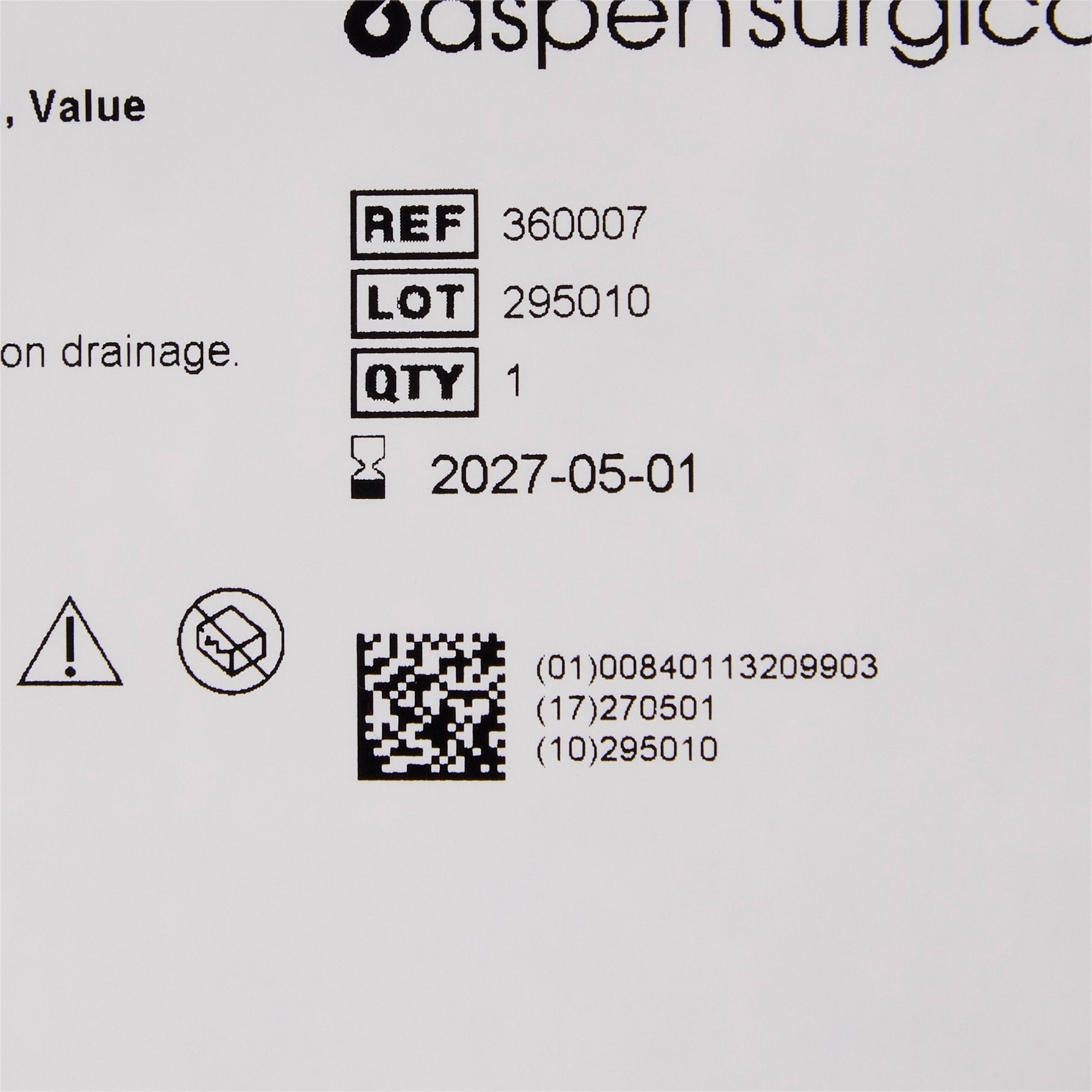 McKesson Wound Drain Tube, 10 Fr., 20-centimeter Length 360005