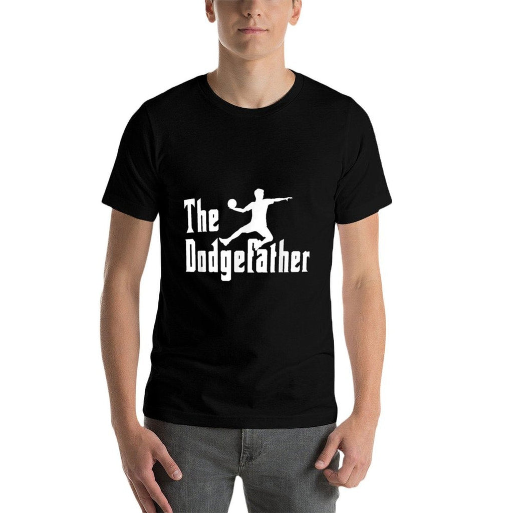 The Dodgefather  Ball Sports  Dodgeball Player  Oversized Silhouette T-Shirt