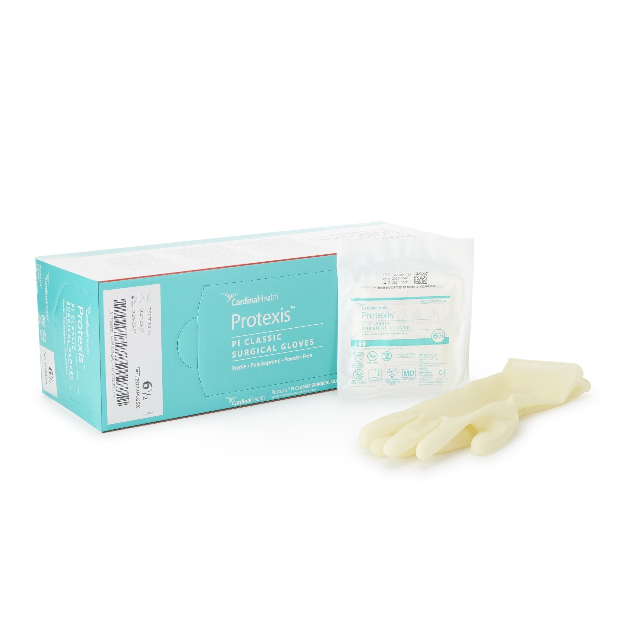 Protexis™ PI Classic Polyisoprene Surgical Glove, Size 6.5, Ivory 2D72PL65X
