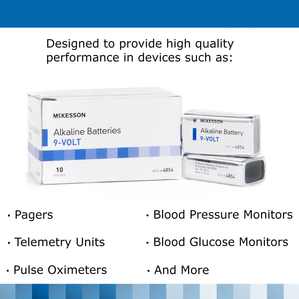 McKesson Alkaline Battery, 9V Cell 4854