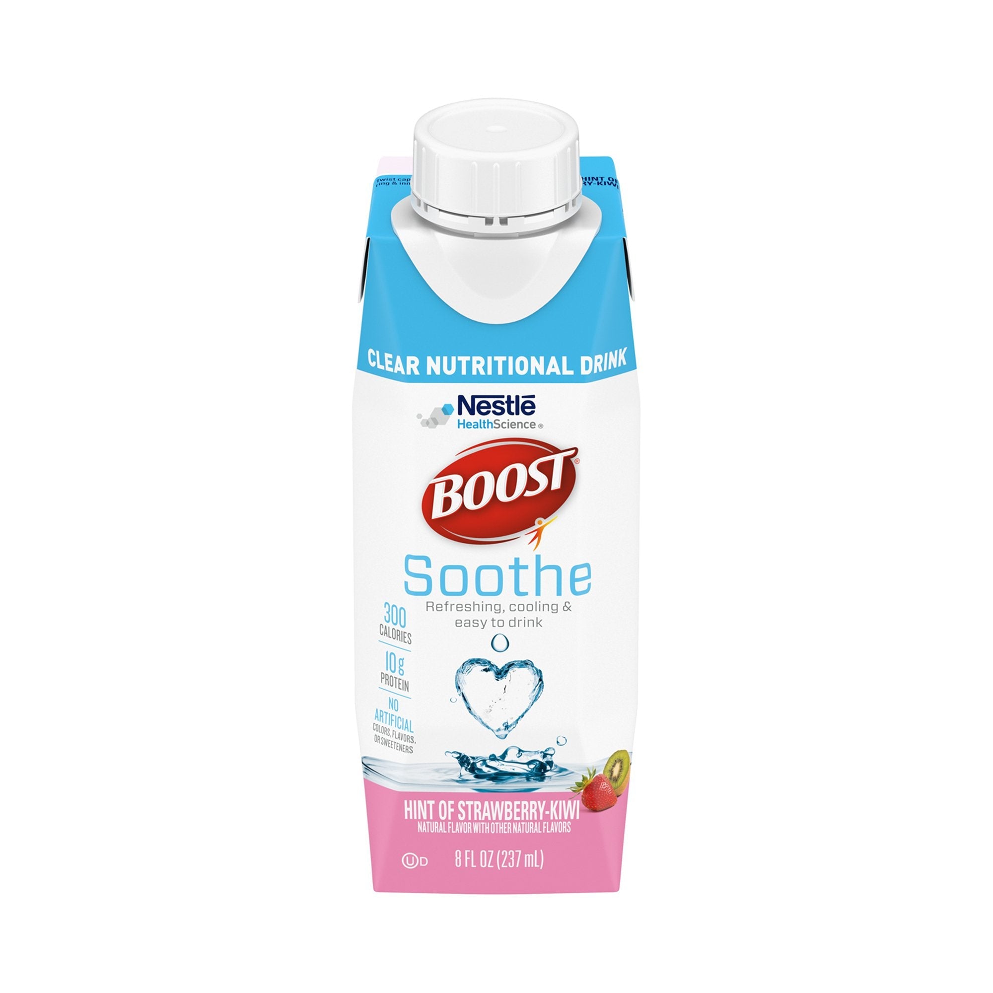 Boost® Soothe Strawberry Kiwi Clear Nutritional Drink, 8-ounce carton 00043900769462