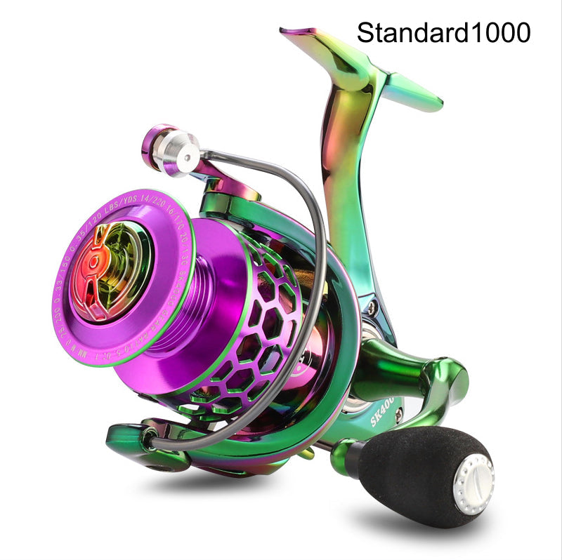 Colorful Spinning Wheel Shopee Fishing Reel Honeycomb Hole Thread Cup