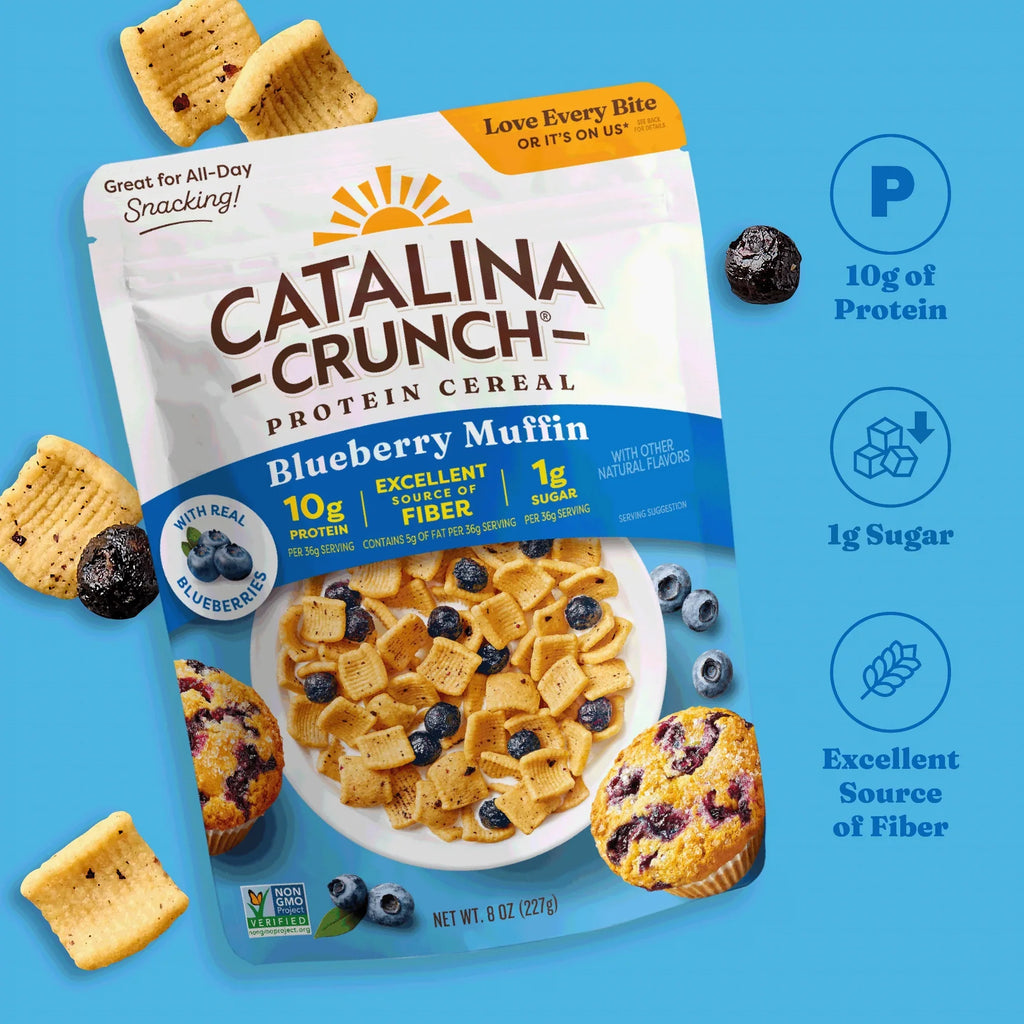 Catalina Crunch Blueberry Muffin Keto Cereal, 8 oz. (Pack of 6)