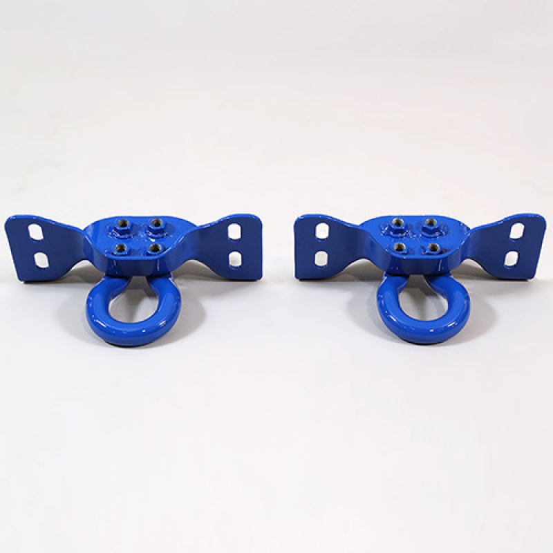 Ford Racing 17-22 Super Duty Tow Hooks - Blue (Pair) M-18954-SDB