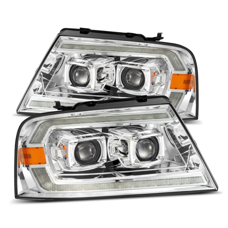AlphaRex 04-08 Ford F150 PRO-Series Projector Headlights Black w/ Sequential Signal and DRL 880135 *Discontinued