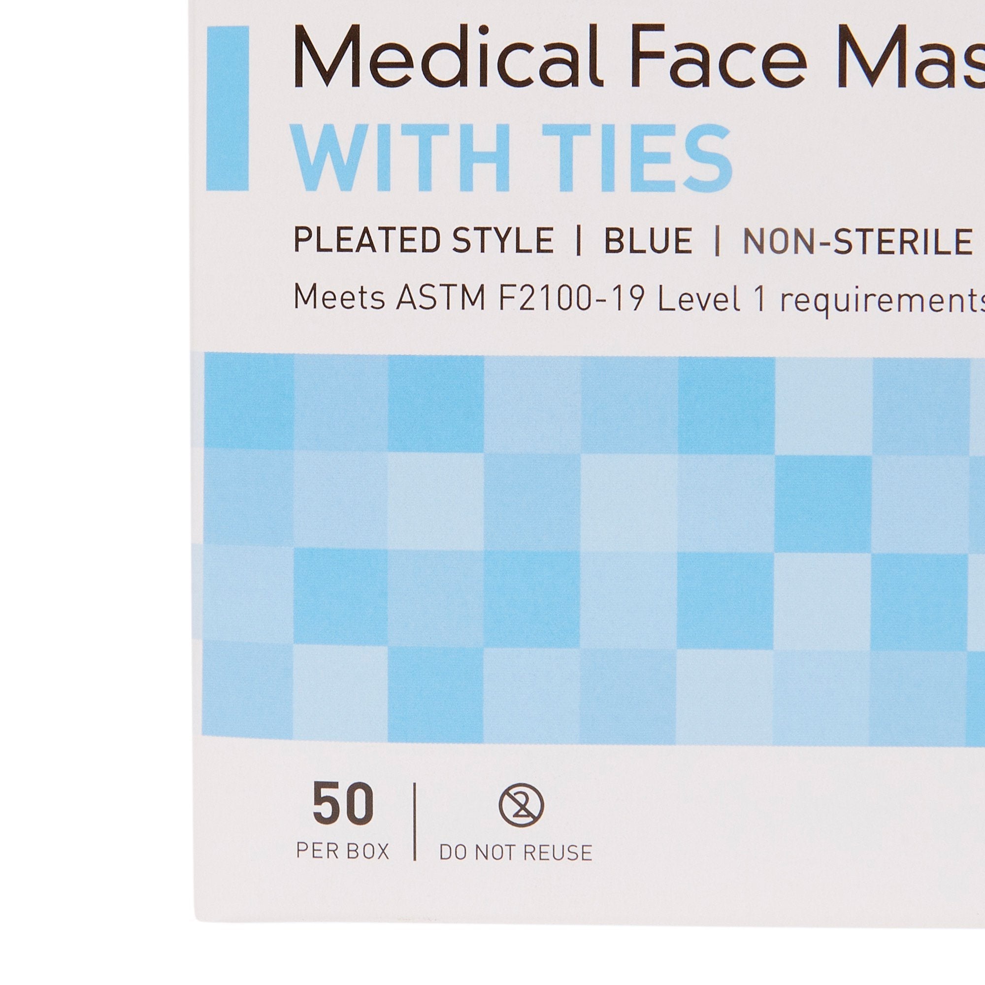 McKesson Classic Style Surgical Mask, Blue 91-1000