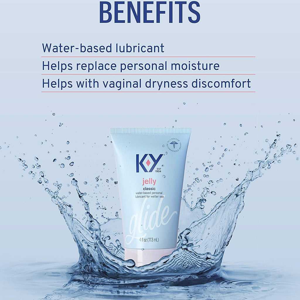 K-Y® Glide Personal Lubricant, 4-ounce Tube 67981008912