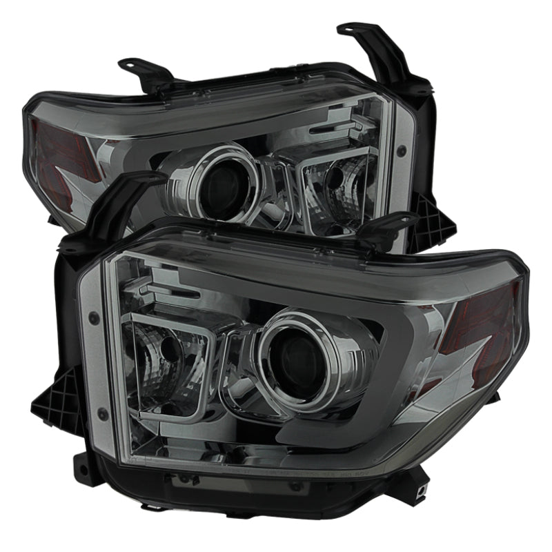 SPYDER Toyota Tundra 2014-2016 Projector Headlights Light Bar DRL Smoke PRO-YD-TTU14-DRL-SM 5080172