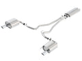 Borla Touring Cat Back 15-17 Ford Mustang 3.7L V6 MT/AT 2.25in Pipe 4in Single Round Rolled Tips 140586