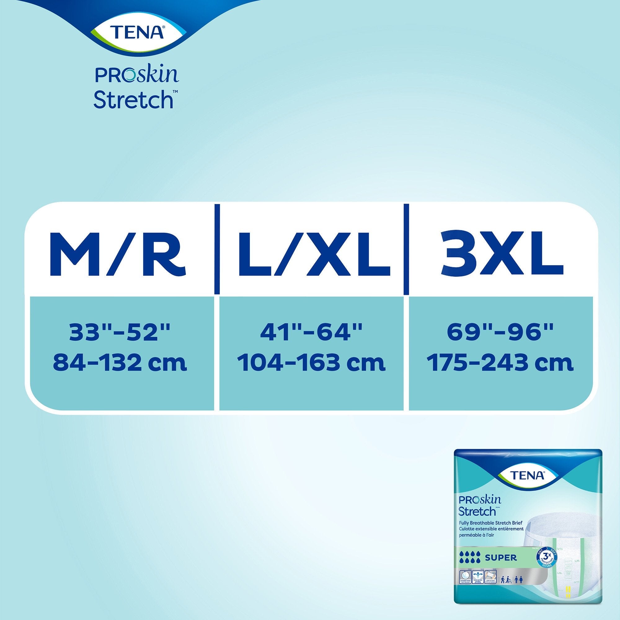 Tena® ProSkin Stretch™ Super Incontinence Brief, Large / Extra Large 67903
