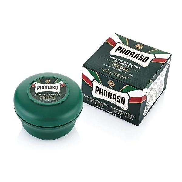 Proraso Eucalyptus & Menthol Shaving Soap - Traditional Wet Shave for All Skin Types - Refreshing, Natural, and Paraben-Free