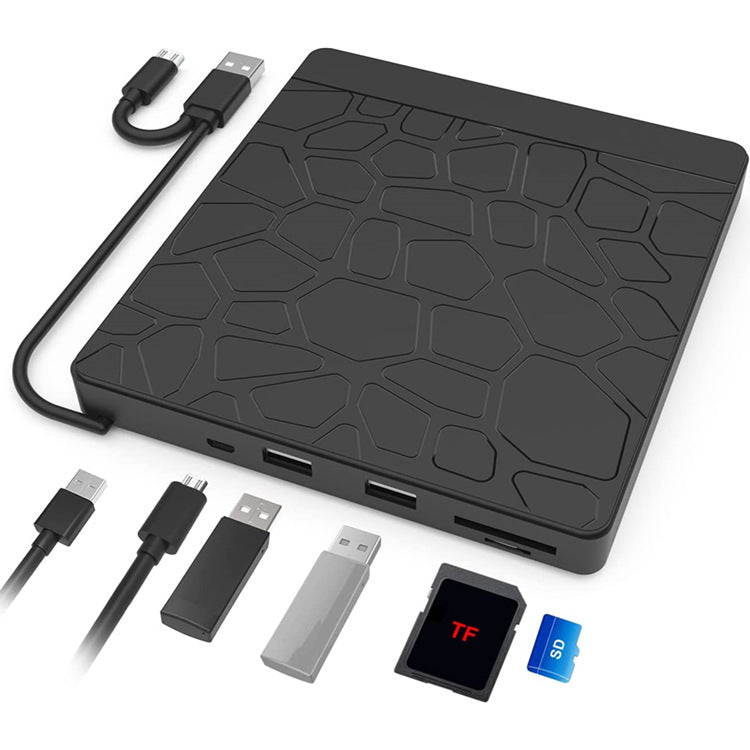 5-in-1 Multi-function External Optical Drive Notebook Computer Recording Machine Plug-in External