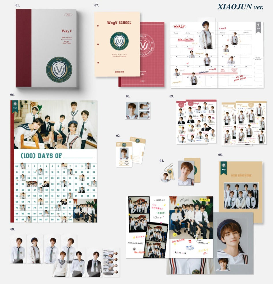 Official WayV 2021 Back To School Kit