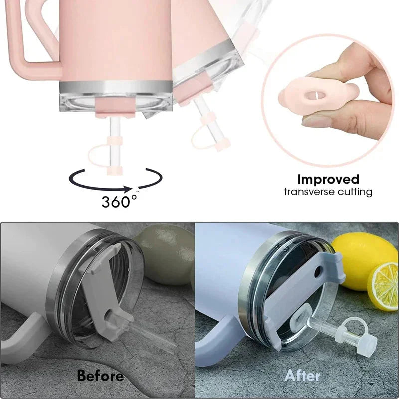 9pcs Silicone Spill Proof Stopper Set for Stanley Cup.