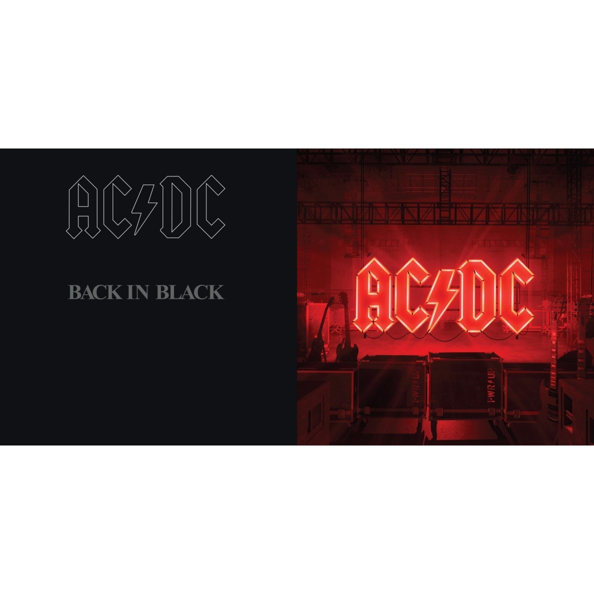 Ac/Dc - Back In Black (180G) & Power Up (180G/Gatefold Jacket/Inner Sleeve) - LP Vinyl Bundle