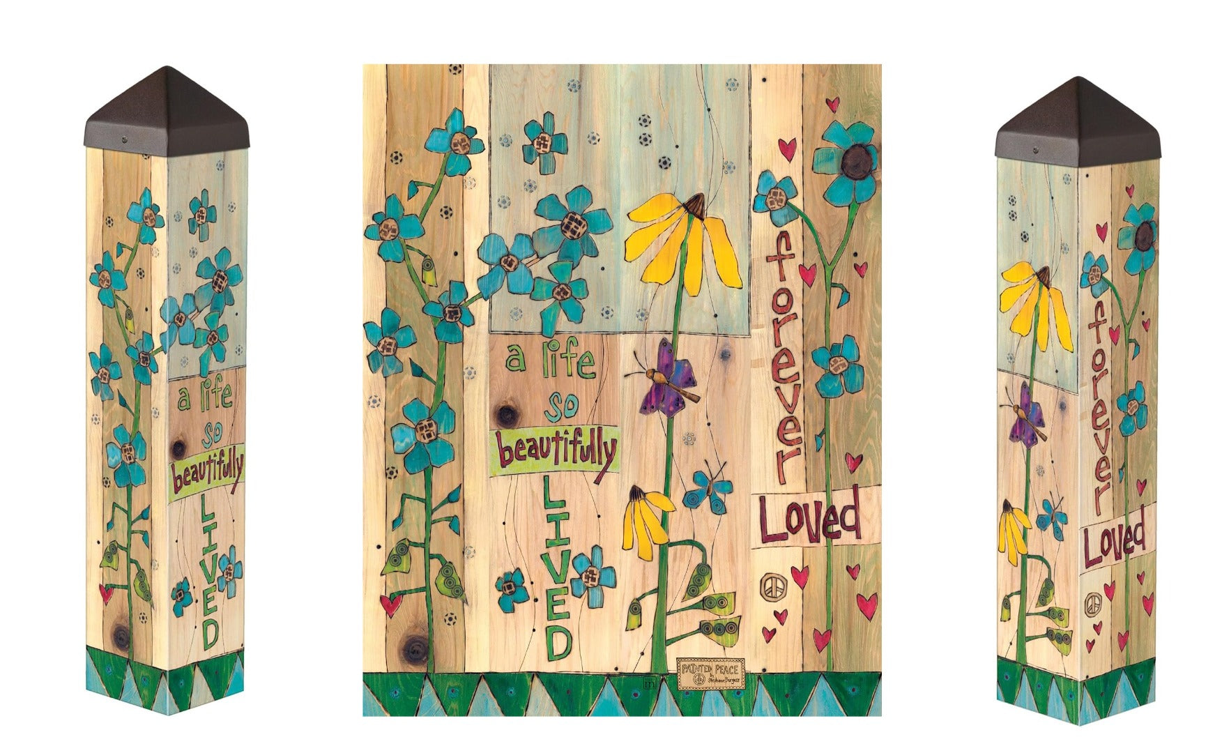 A Beautiful Life Art Pole 20 Inches Memorial