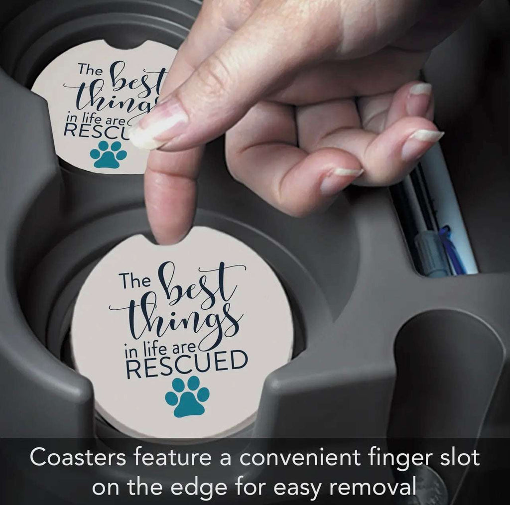 🚗✨ Stone Car Coaster – Absorbent Cup Holder Coaster Made in the USA