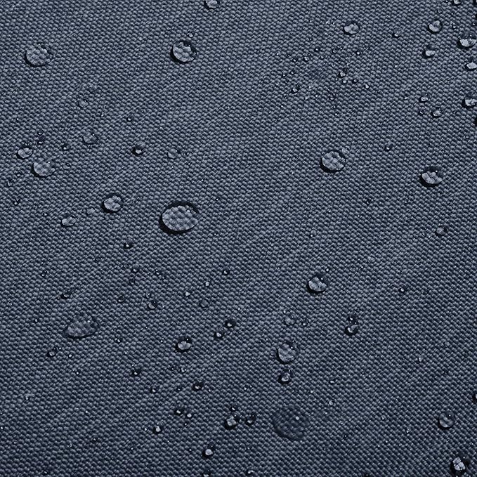 Classic Accessories Montlake Water-Resistant 25 x 22 x 4 Inch Patio Lounge Back Cushion, Heather Indigo Blue, Outdoor Loveseat Cushions