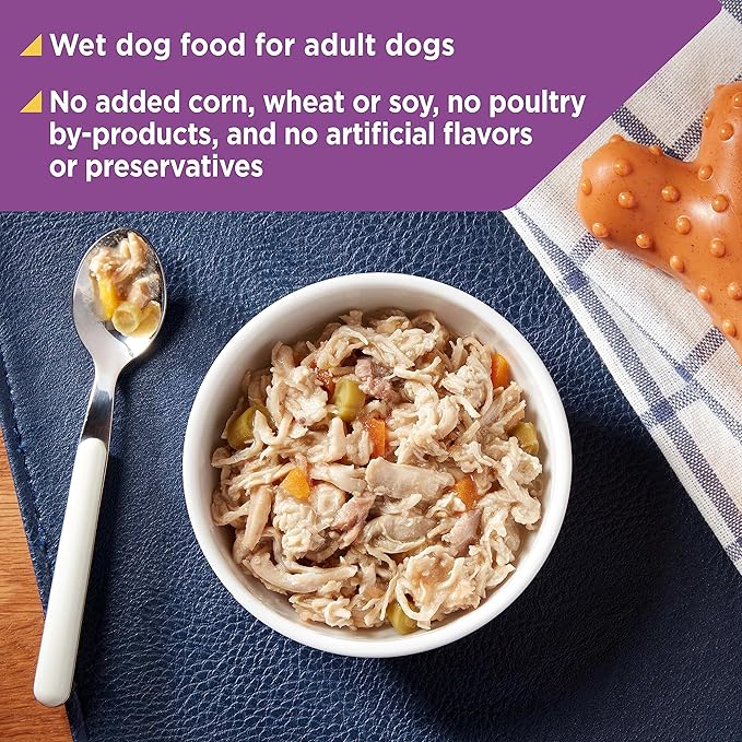 Nature's Recipe Grain Free Chicken & Lamb Recipe in Savory Broth Wet Dog Food, 2.75 oz. Cup, 12 Count