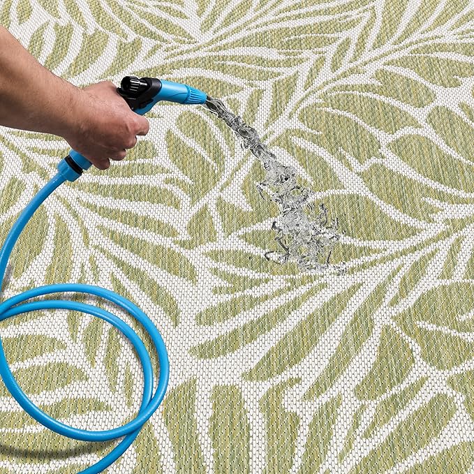Keen Home Design Terrace Outdoor Runner Rug - 2x12 Washable Indoor/Outdoor Rug for Patio, Kitchen, Balcony, Beach, Garden, Deck and Porch, Size: 2'2"x11'10"