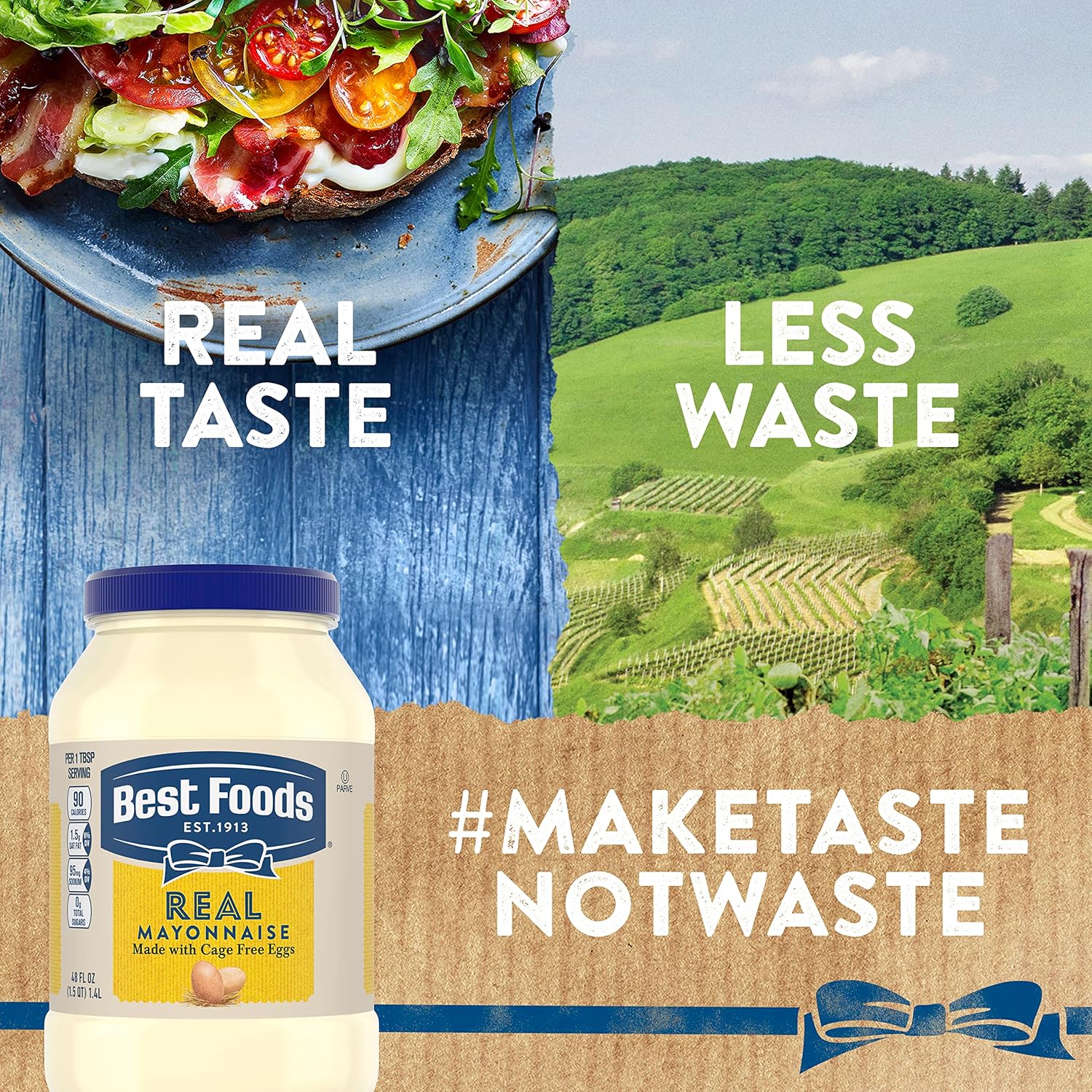 Hellmann's Real Mayonnaise 15 oz (Case of 12) – Gluten-Free with Cage-Free Eggs