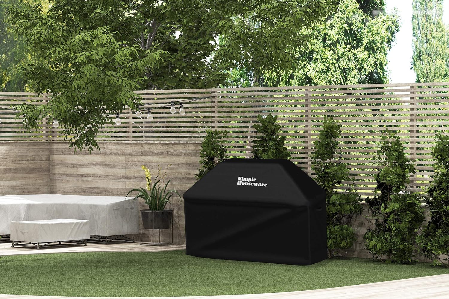 Simple Houseware 72 in. Waterproof Heavy Duty Gas BBQ Grill Cover, Weather-Resistant Polyester