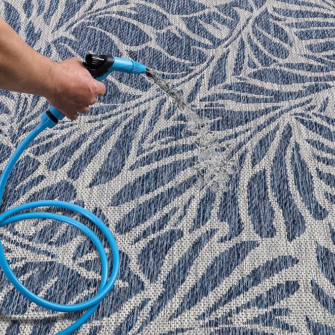 Keen Home Design Terrace Outdoor Area Rug - 12x15 Washable Indoor/Outdoor Rug for Patio, Kitchen, Balcony, Beach, Garden, Deck and Porch, Size: 12'x15'
