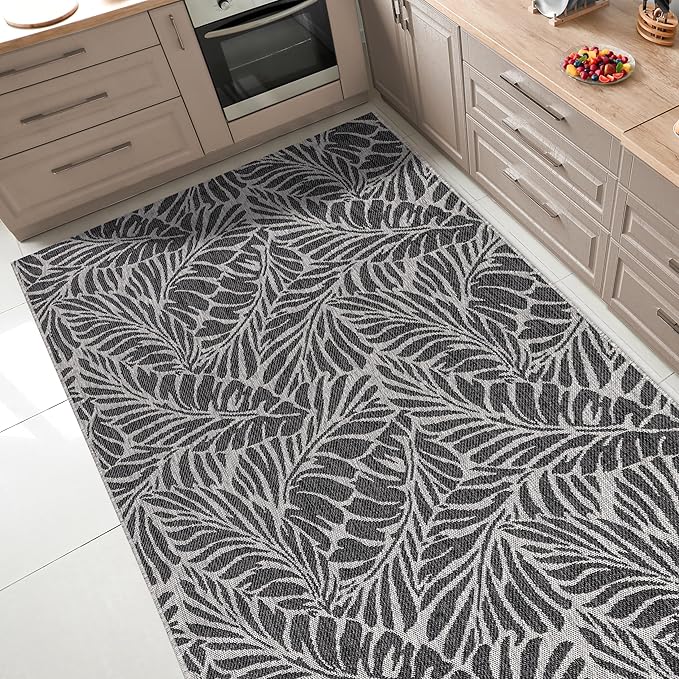 Keen Home Design Terrace Outdoor Area Rug - 12x15 Washable Indoor/Outdoor Rug for Patio, Kitchen, Balcony, Beach, Garden, Deck and Porch, Size: 12'x15'