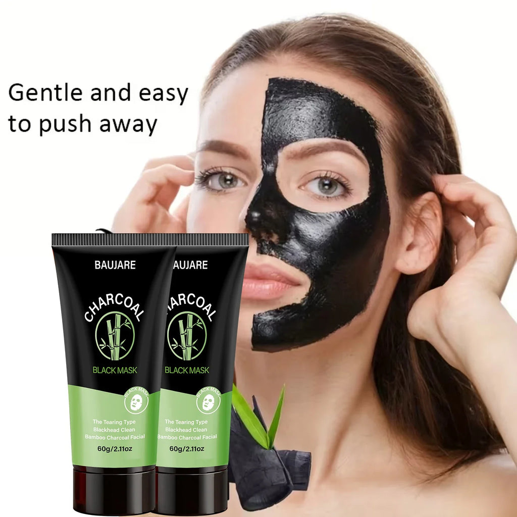 Charcoal Blackhead Peel Off Mask with Centella & Niacinamide, Deep Cleansing Pores & Purifying Skin, For All Skin Types.